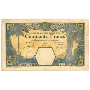 French West Africa 50 Francs 1926
