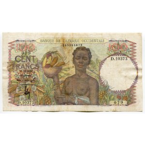 French West Africa 100 Francs 1950