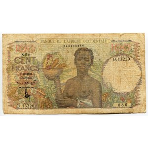 French West Africa 100 Francs 1951