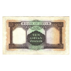 Libya 10 Pounds 1963