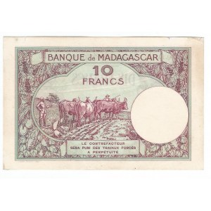 Madagascar 10 Francs 1926 - 1953 (ND)