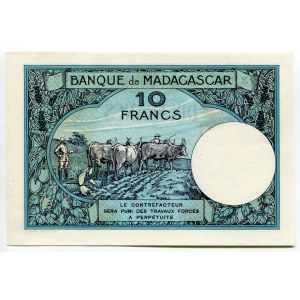 Madagascar 10 Francs 1947 - 1953 (ND)