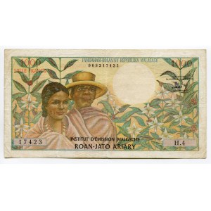Madagascar 1000 Francs / 200 Ariary 1964 - 1970 (ND)