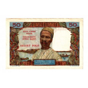 Madagascar 50 Francs / 10 Ariary 1964 - 1970 (ND)
