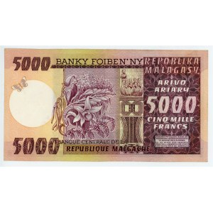 Madagascar 5000 Francs / 1000 Ariary 1974 - 1975 (ND)
