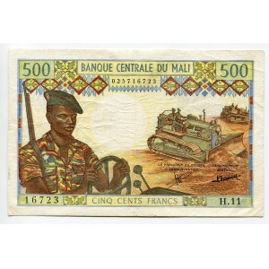 Mali 500 Francs 1973 - 1984 (ND)