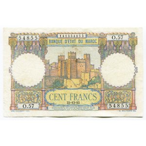 Morocco 100 Francs 1952