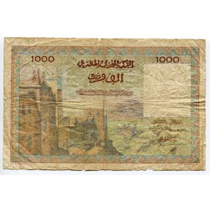 Morocco 1000 Francs 1952