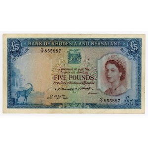 Rhodesia 5 Pounds 1960