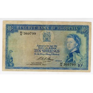 Rhodesia 10 Shillings 1964