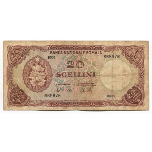 Somalia 20 Shillings 1968 Rare