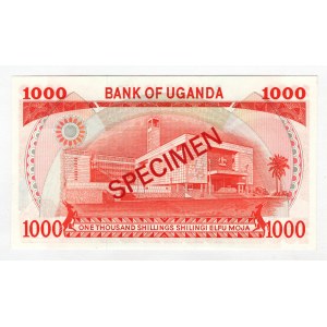 Uganda 1000 Shillings 1983 (ND) Specimen