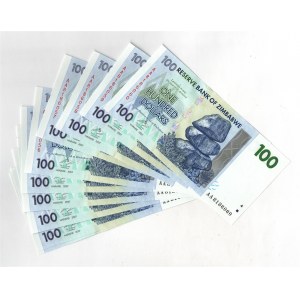 Zimbabwe 10 x 100 Dollars 2007