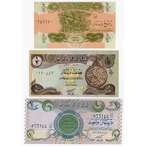 Iraq Lot of 3 Banknotes 1992 - 1993 AH 1412 - AH 1413