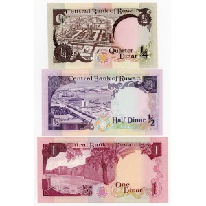 Kuwait Lot of 3 Banknotes 1992 (ND)