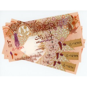 Qatar 3 x 10 Riyals 2008 (ND)