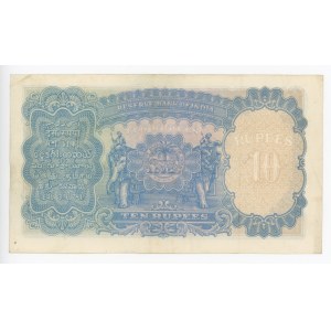 British India 10 Rupees 1937 (ND)