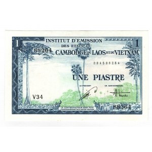 French Indochina 1 Piastre 1954 (ND)