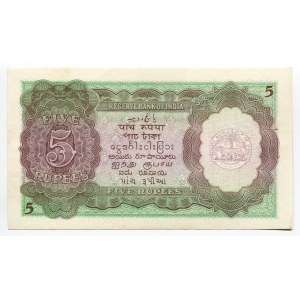 India 5 Rupees 1943