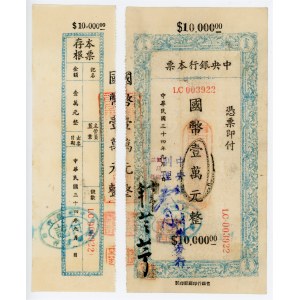 China Central Bank of China Foochow Branch 10000 Yuan 1949