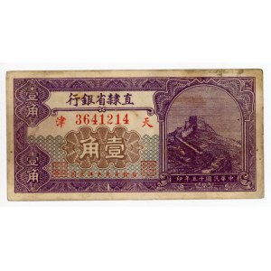 China Chihli 10 Cents 1926 (ND)