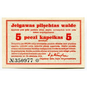 Latvia Jelgawa 5 Kopeikas 1915