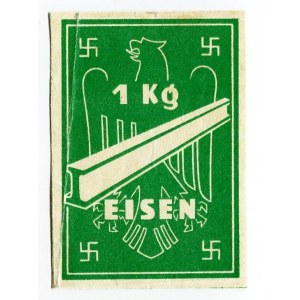 Lithuania Schaulen Bon for 1 kg Eisen 1944 - 1945