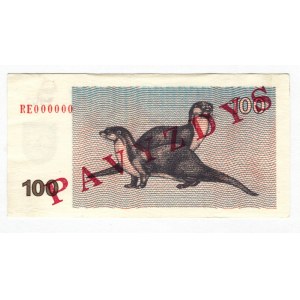 Lithuania 100 Talonas 1992 Specimen