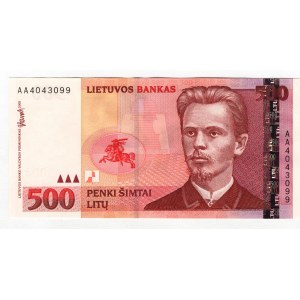 Lithuania 500 Litu 2000