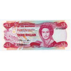Bahamas 3 Dollars 1984 (ND)