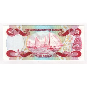 Bahamas 3 Dollars 1986 (ND)