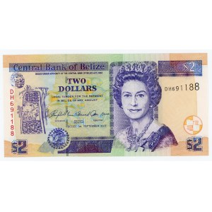 Belize 2 Dollars 2007