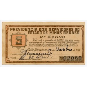 Brazil 5 Mil Reis 1930