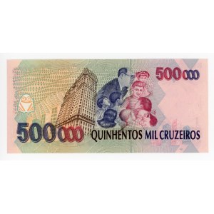 Brazil 500000 Cruzeiros 1993 (ND)