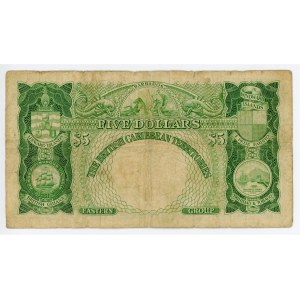 British Caribbean Territories 5 Dollars 1950