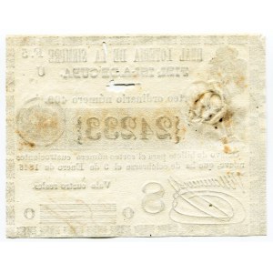 Cuba Lottery Ticket 4 Reales 1846