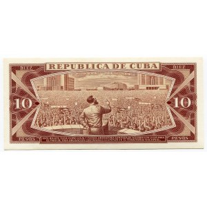 Cuba 10 Pesos 1964 Specimen