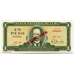 Cuba 1 Peso 1981 Specimen
