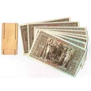 Germany - Empire 8 x 1000 Mark 1910 Bundle with Consecutive Banknotes