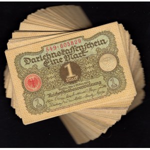 Germany - Empire Lot of 100 Banknotes 1 Mark 1920