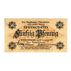 Germany - Empire Baden Ettenheim 50 Pfennig 1917