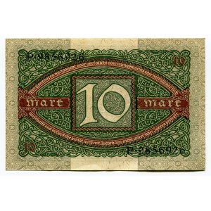 Germany - Weimar Republic 10 Mark 1920 J