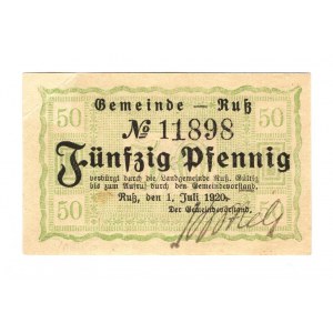 Germany - Weimar Republic East Prussia Rub 50 Pfennig 1920