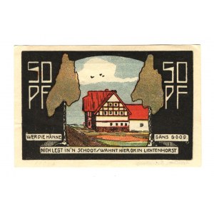 Germany - Weimar Republic Hanover Lichtenhorst 50 Pfennig 1921