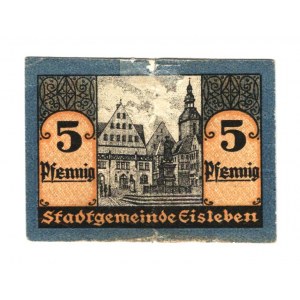 Germany - Weimar Republic Saxony Eisleben 5 Pfennig 1920