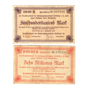 Germany - Weimar Republic Saxony Stollberg 500000 - 10 Million Mark 1923