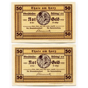Germany - Weimar Republic Saxony Thale am Harz 5 x 50 Mark 1922