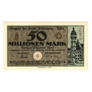 Germany - Weimar Republic Thuringia Altenburg 50 Million Mark 1923