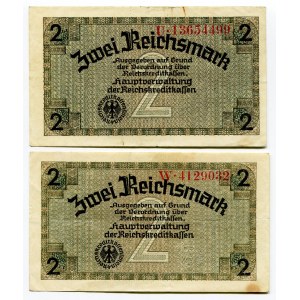 Germany - Third Reich 2 x 2 Reichsmark 1940 - 1945 (ND) Occupation of Ukraine