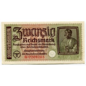 Germany - Third Reich 20 Reichsmark 1940 - 1945 (ND) Occupation of Ukraine